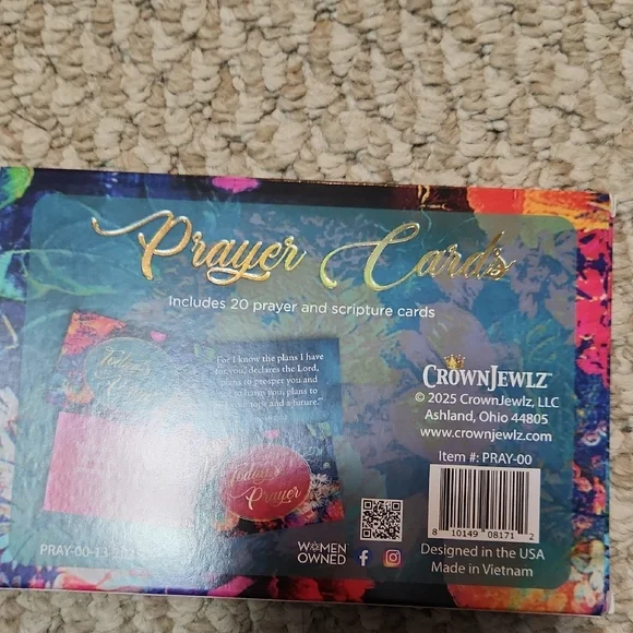 Pink Floral Inspirational Journal with Prayer Cards - Picture 3 of 5